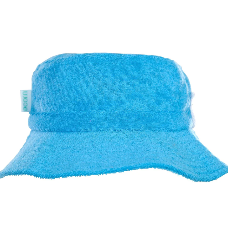 Acorn Terry Towelling Bucket Hat - Azure