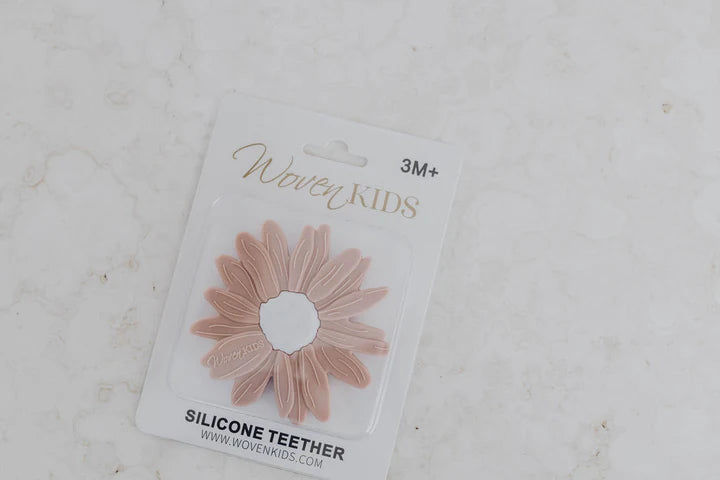Woven Kids- Blush Daisy Teether