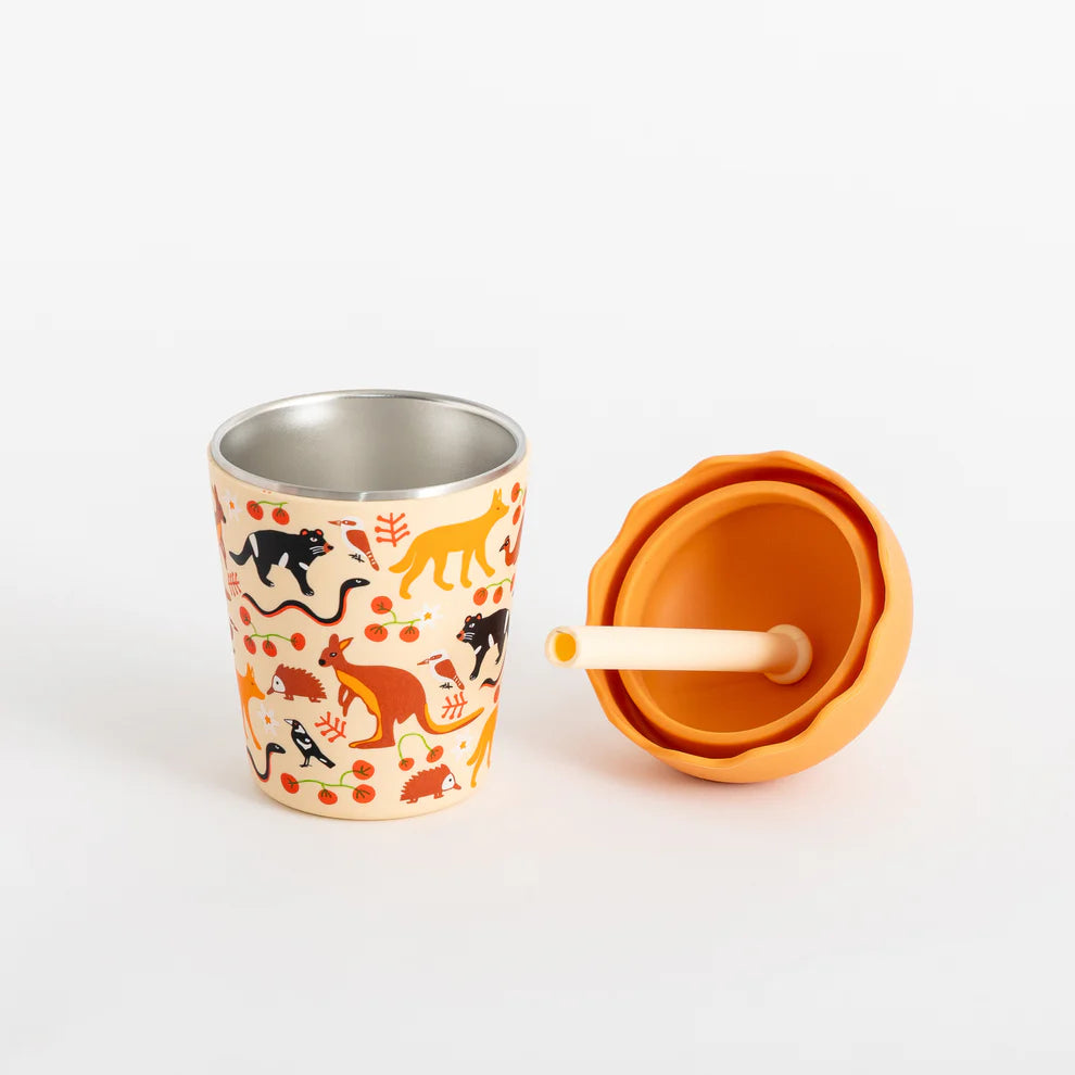 Chino Club Aussie Animals Mini Smoothie Cup & Straw 200ml
