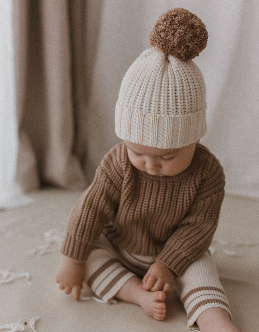 Belle & Sun Leggings- Cedar Stripe
