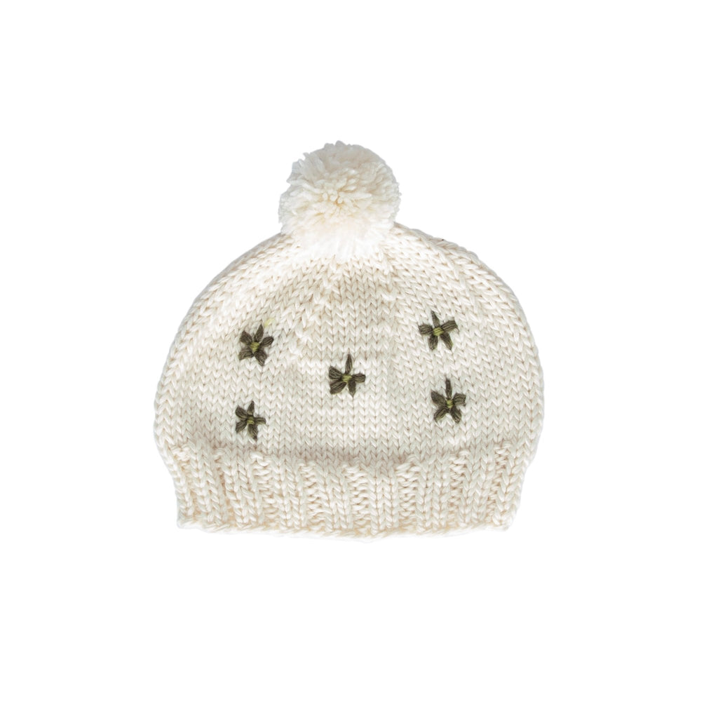 Acorn Kids Daisy Beanie Cream