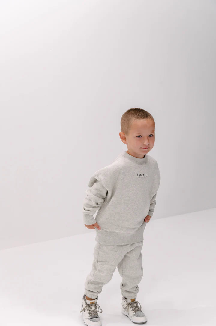 Eastaxe Crew Neck Jumper- Grey Marle