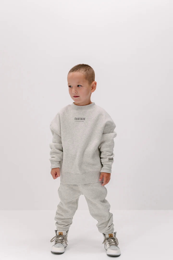 Eastaxe Crew Neck Jumper- Grey Marle