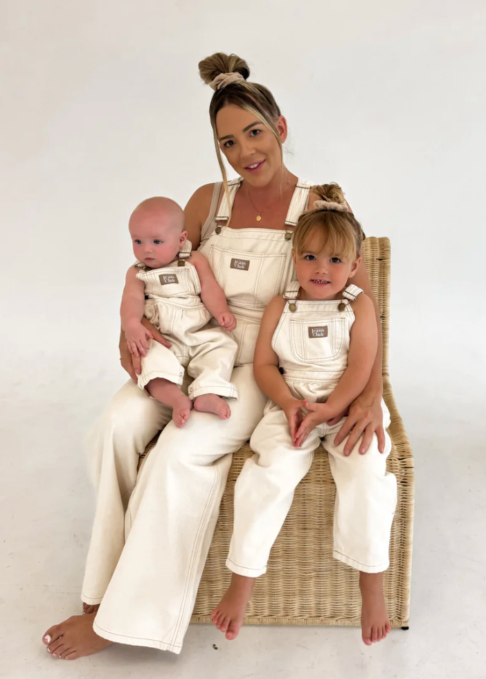 Twin Collective Carpenter Overall - Ecru Organic
