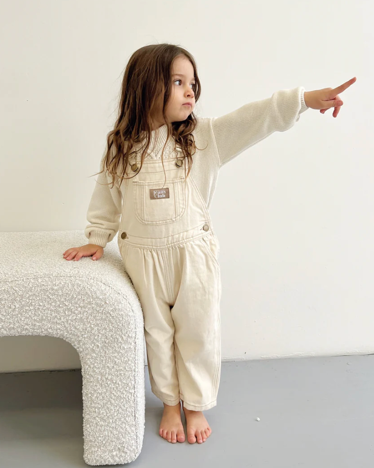Twin Collective Carpenter Overall - Ecru Organic