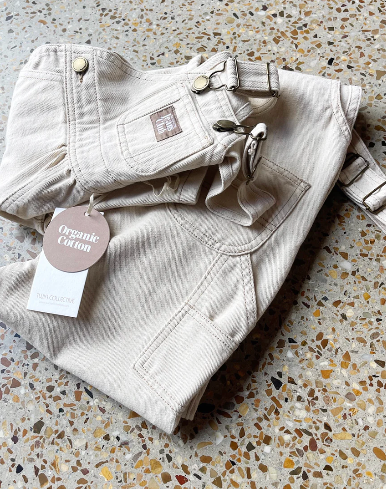 Twin Collective Carpenter Overall - Ecru Organic