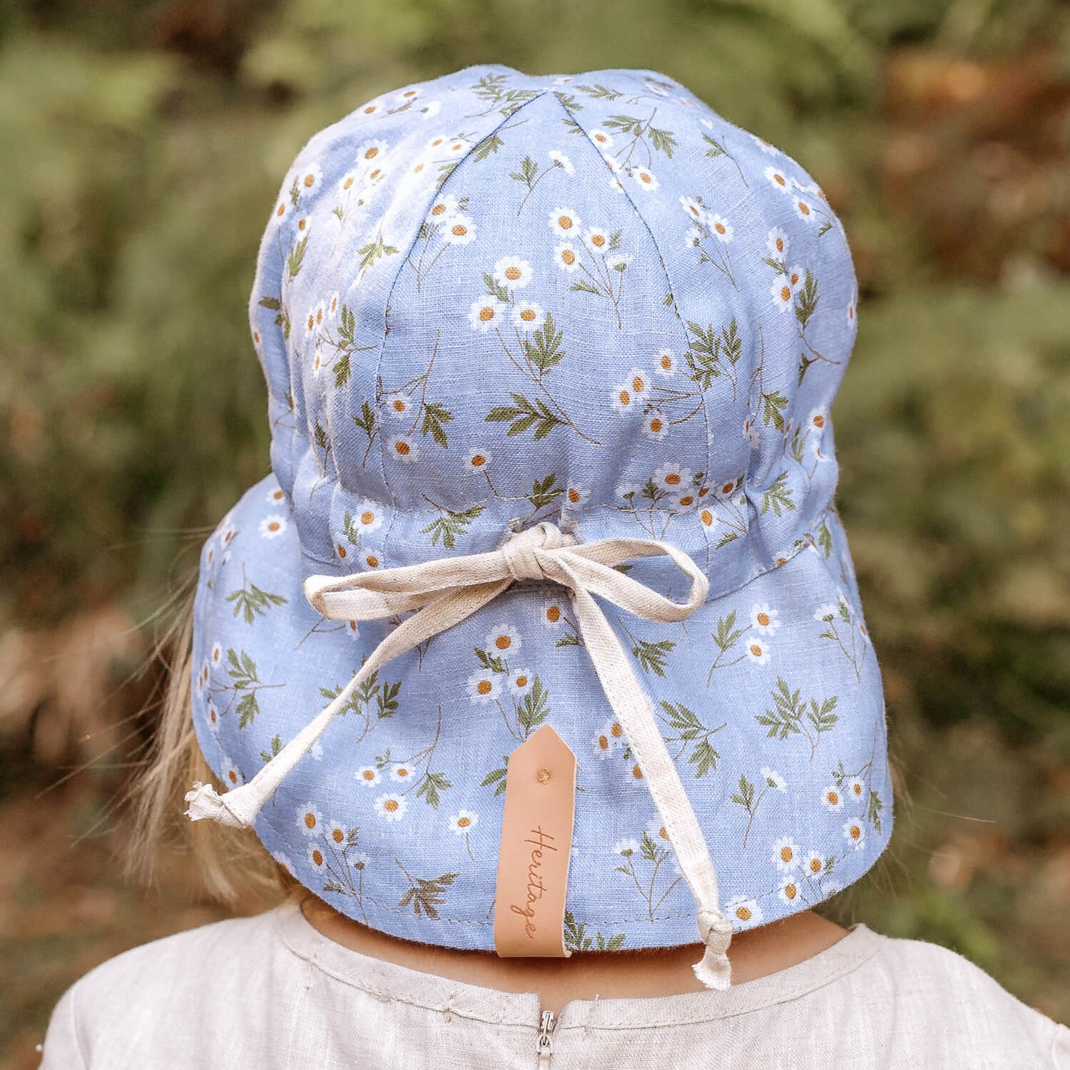 Bedhead Hats 'Lounger' Baby Reversible Flap Sun Hat - Daisy
