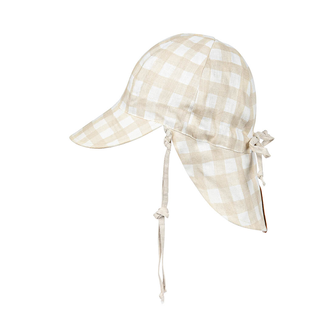 Bedhead Hats 'Lounger' Baby Reversible Flap Sun Hat - Flynn/Flax