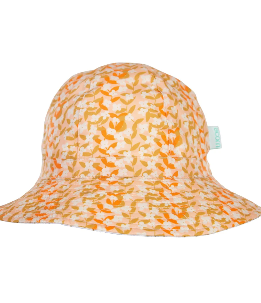 Acorn Kids Flower Vines Wide Brim Sunhat