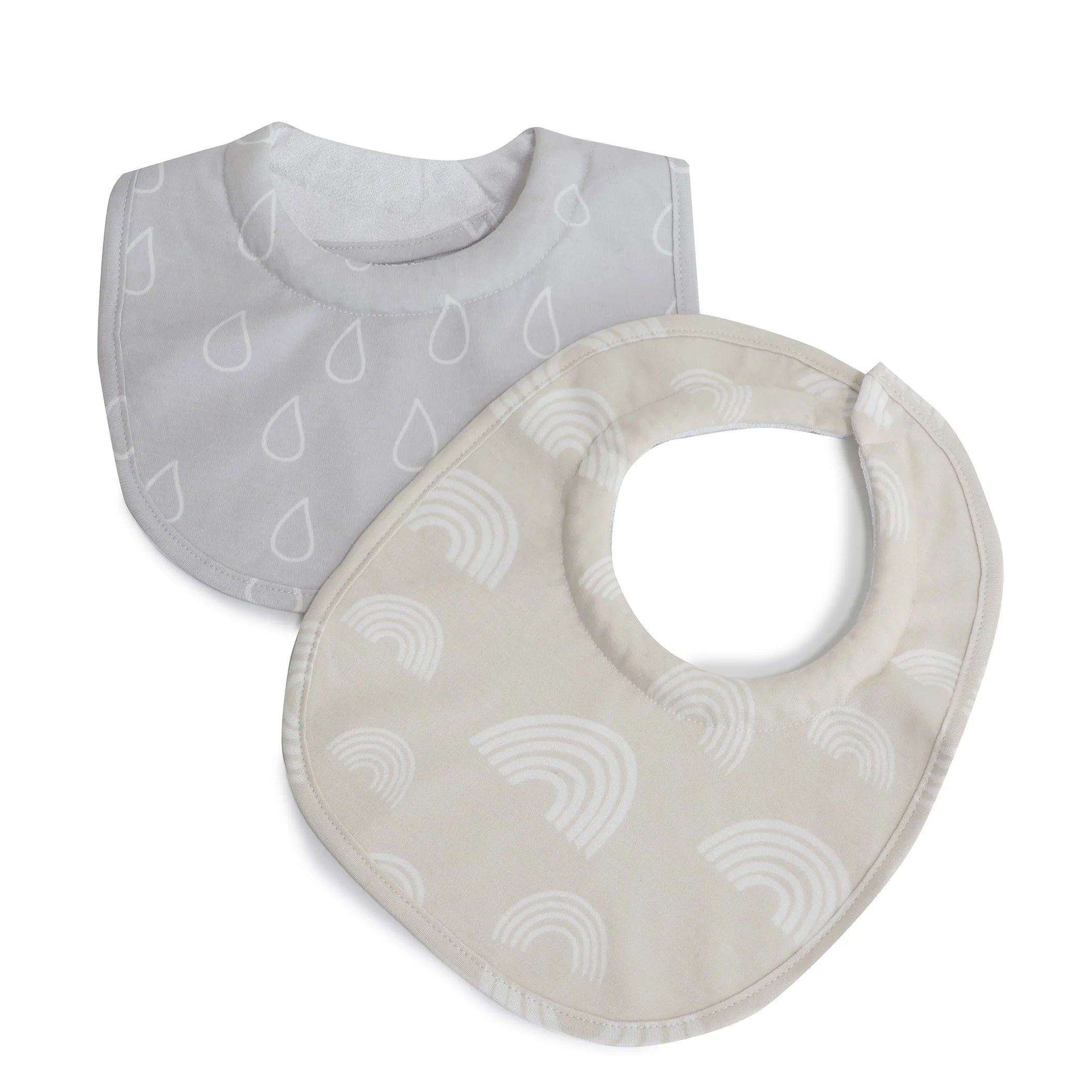 Bubba Blue Nordic Dribble Bib 2pack Grey/Sand