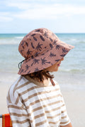 Acorn Kids Honolulu Wide Brim Bucket Hat- Caramel and Brown