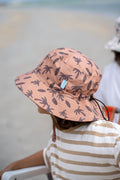 Acorn Kids Honolulu Wide Brim Bucket Hat- Caramel and Brown