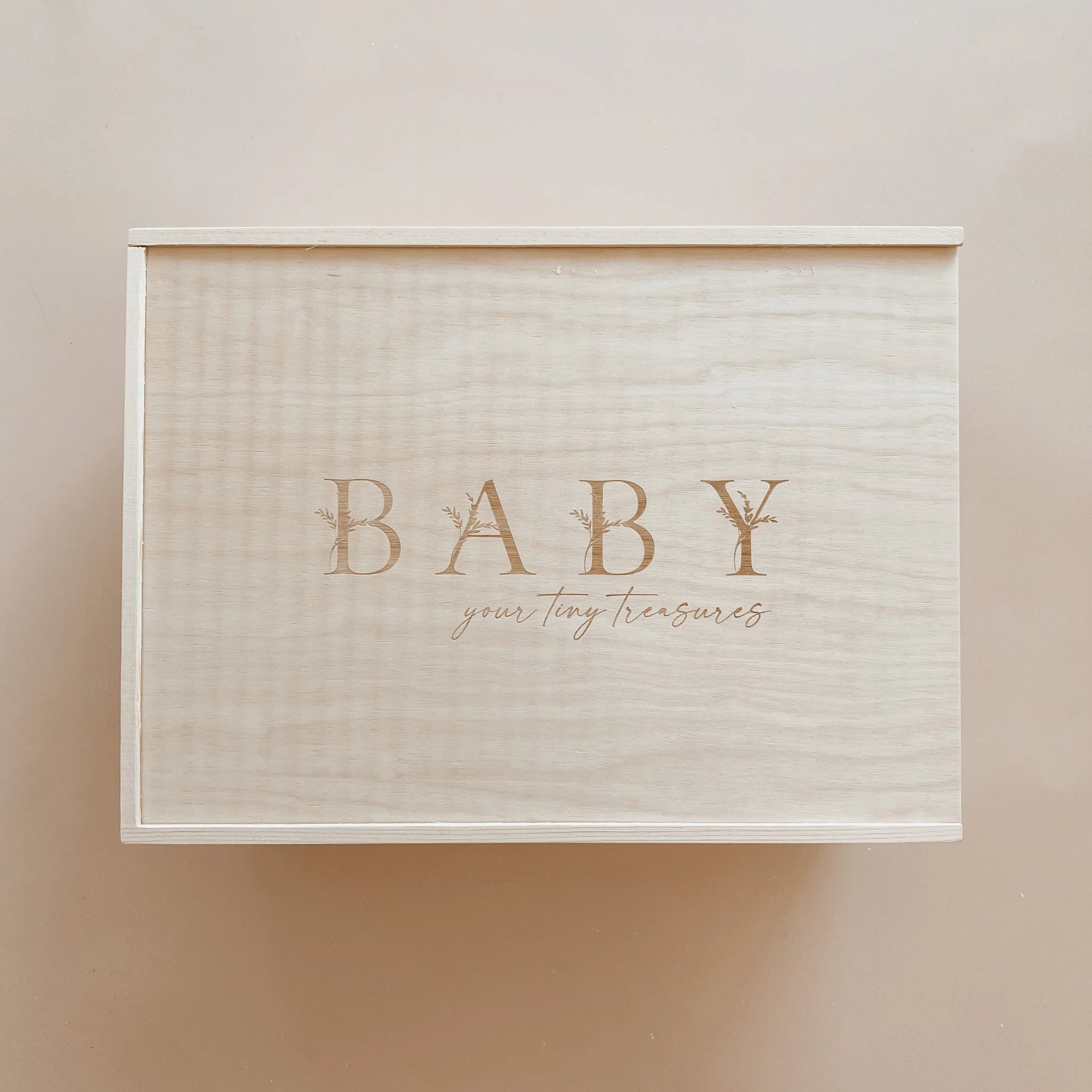 Blossom & Pear BABY’ Wooden Baby Keepsake Box Regular