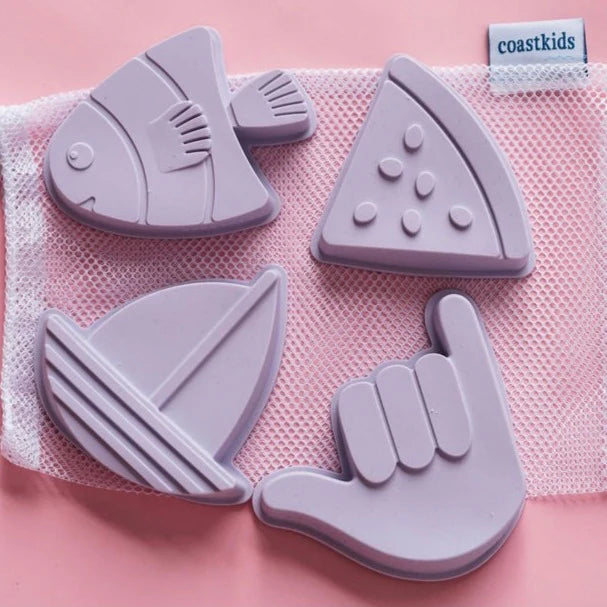 Coast Kids Shelly Sand Moulds - Lilac