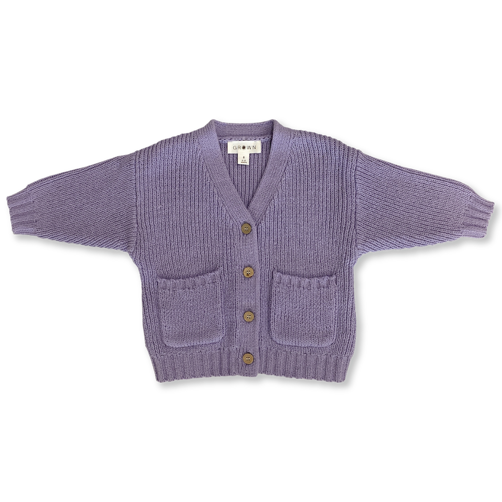 Grown Pocket Cardigan - Iris