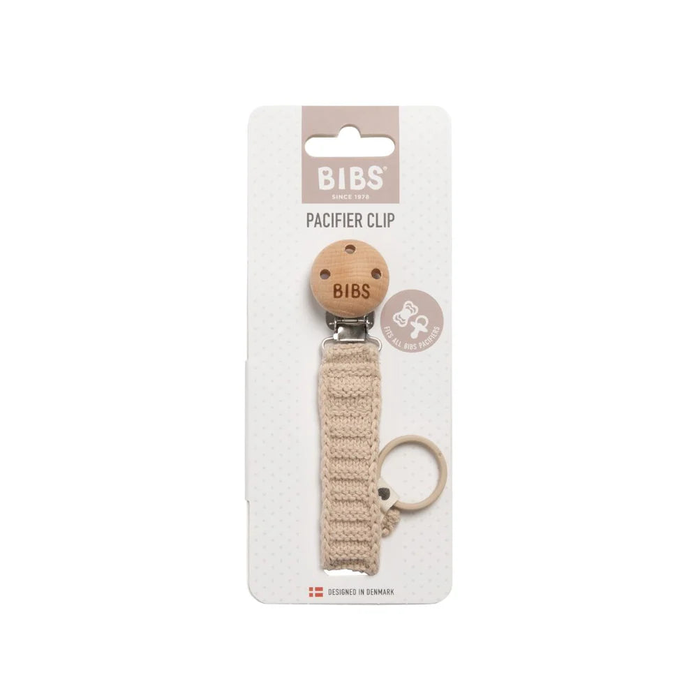Bibs Knitted Pacifier Clip