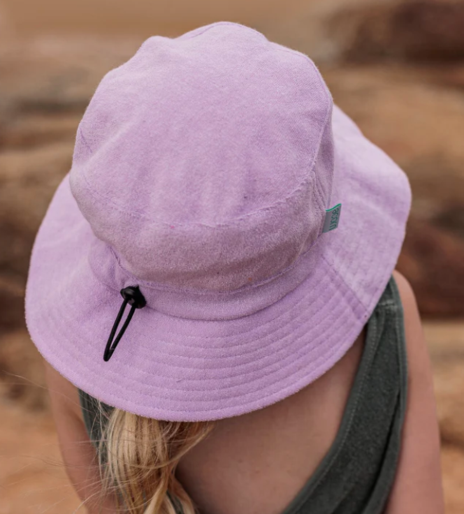 Acorn Terry Towelling Bucket Hat - Lavender