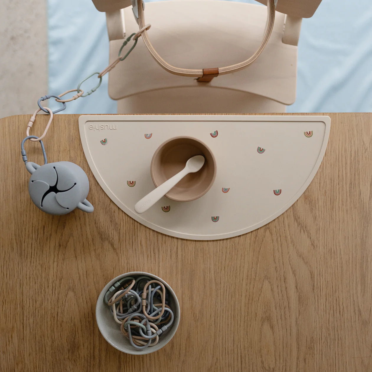 Mushie Silicone Bowl - Natural