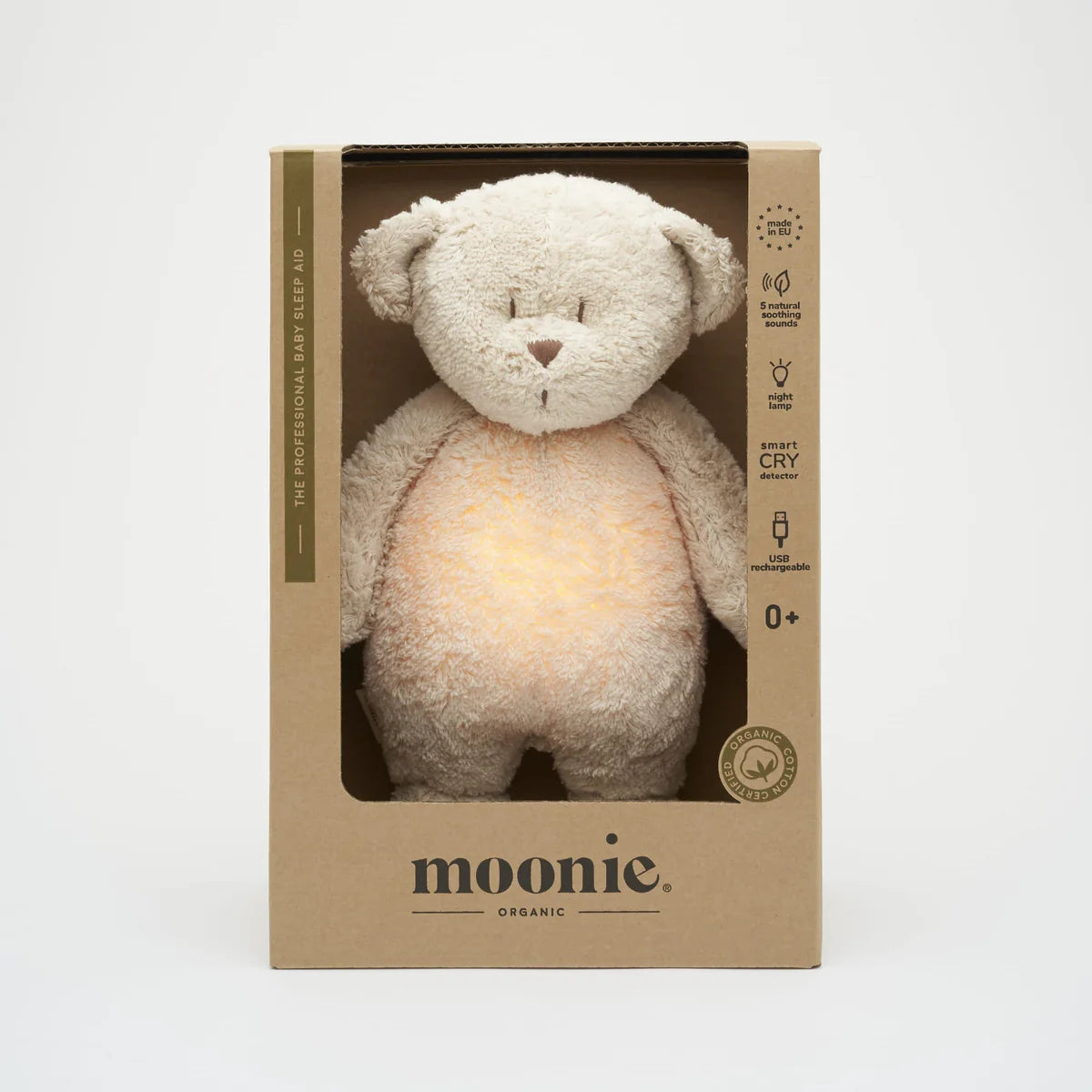 Moonie Organic Humming Bear - Sand