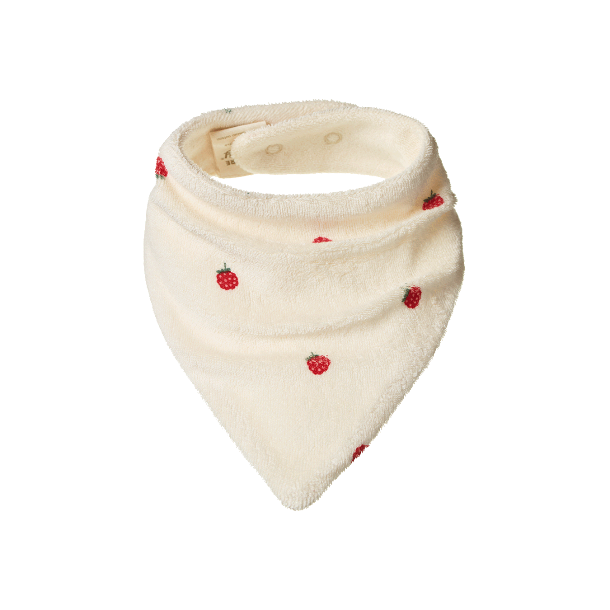 Nature Baby Triangle Bib - Raspberry Print
