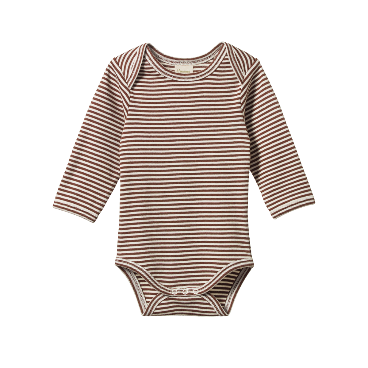Nature Baby Long Sleeve Bodysuit - Pinecone Stripe