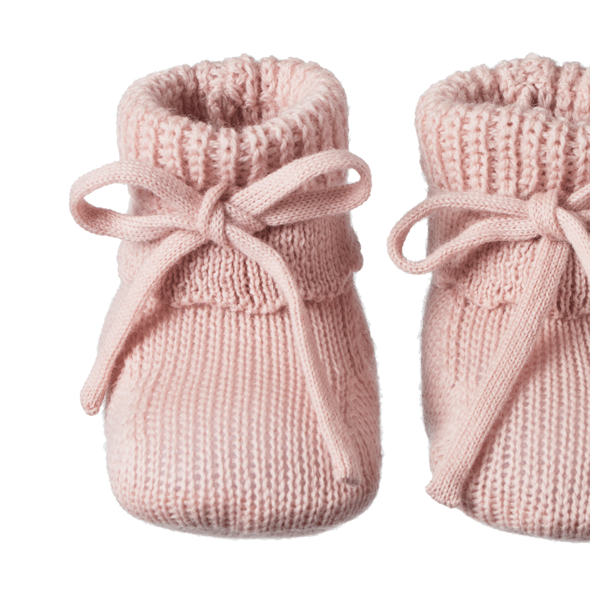 Nature Baby Teddy Booties- Rose Dust