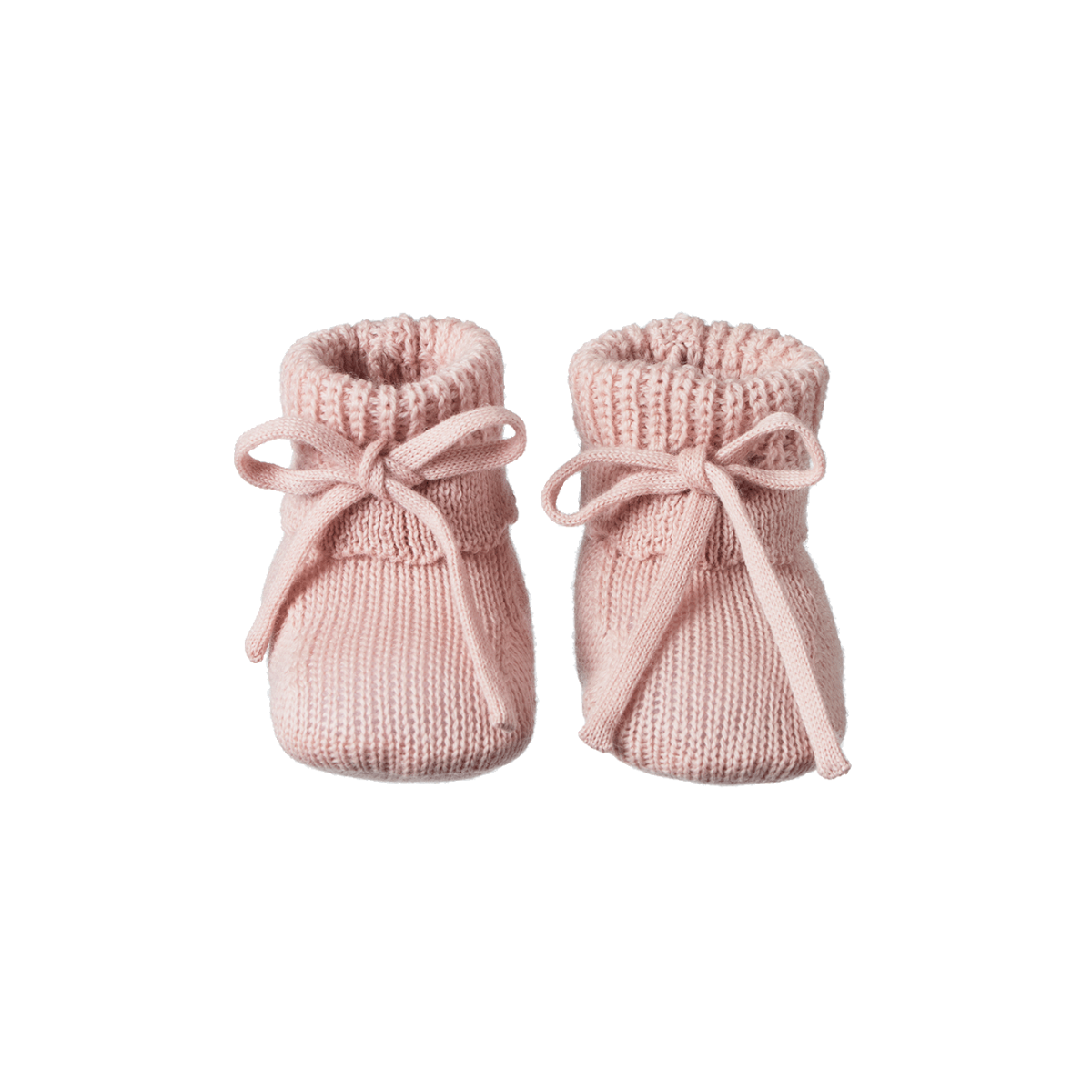 Nature Baby Teddy Booties- Rose Dust