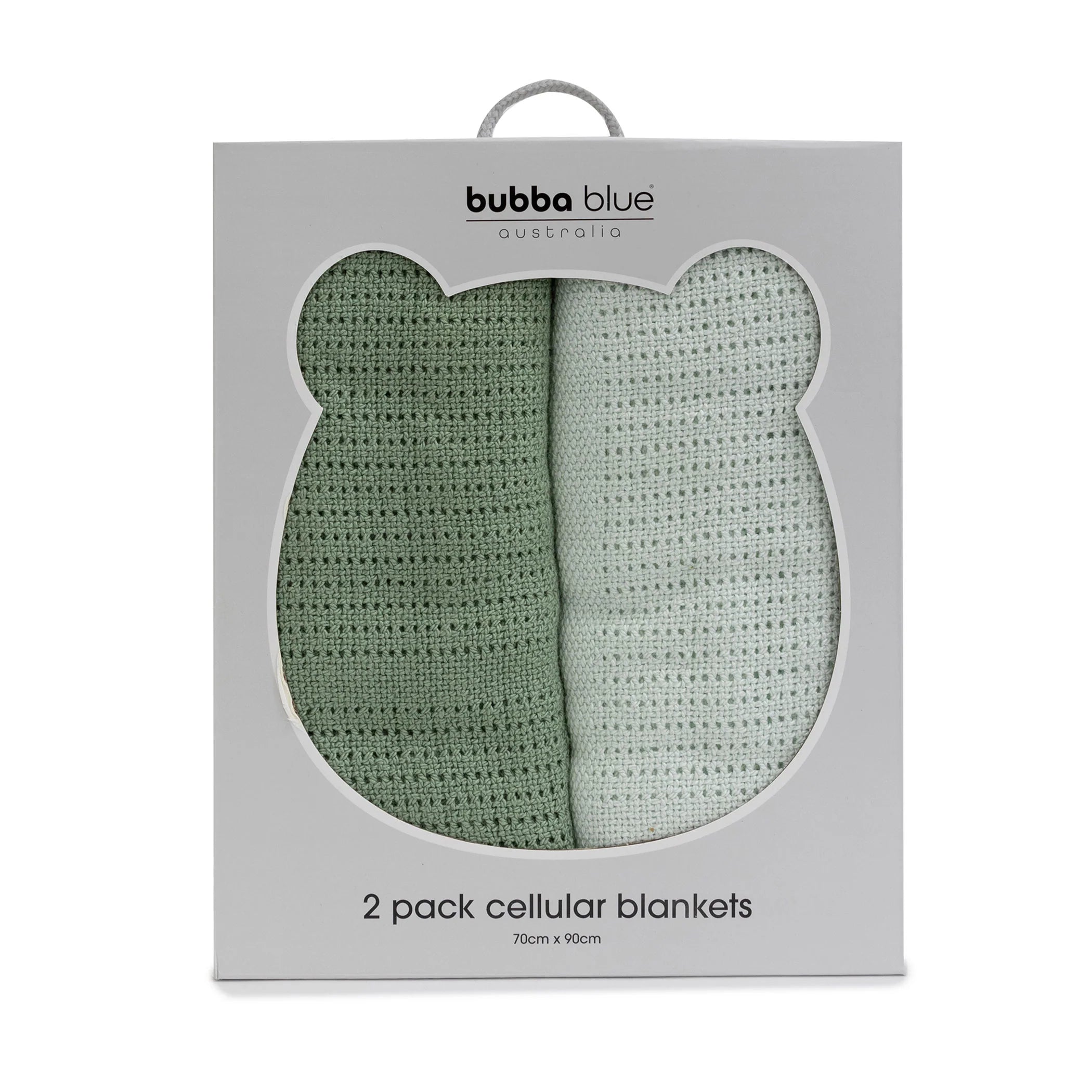 Bubba Blue Nordic 2pk Cellular Blanket Avocado/Forest