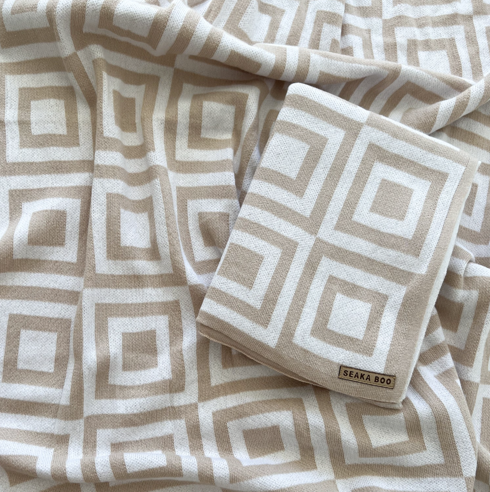 Seaka Boo Beibi Blanket - Nude Square