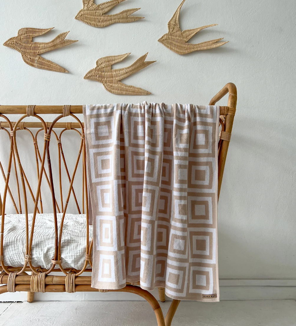Seaka Boo Beibi Blanket - Nude Square