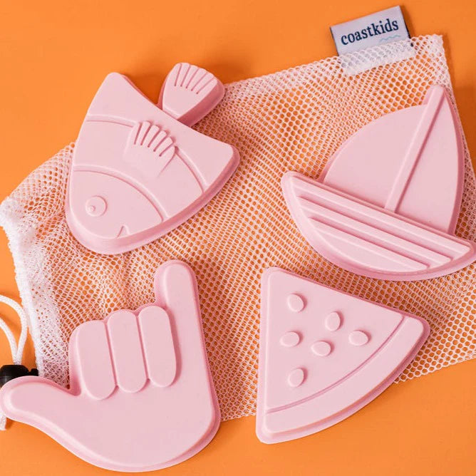 Coast Kids Shelly Sand Moulds Pink