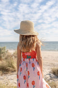 Acorn Kids Poet Crochet Straw Hat -Sand