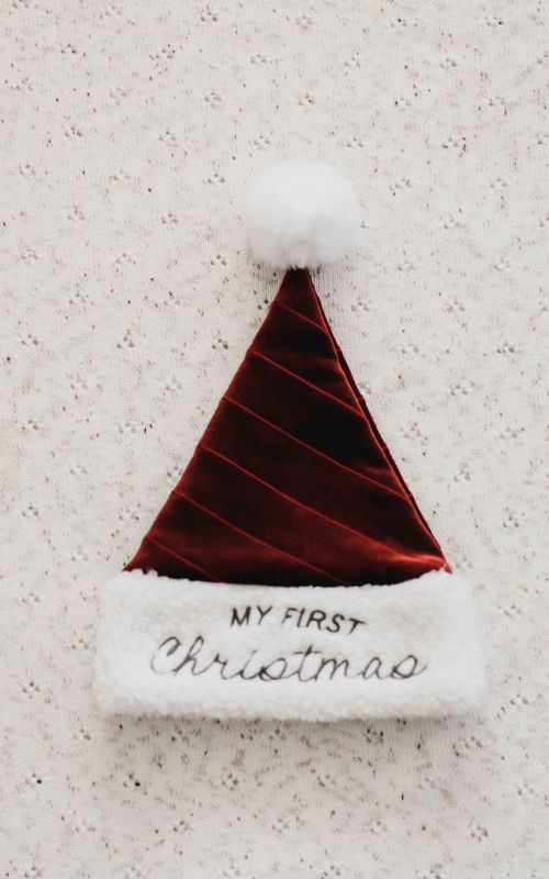 Bencer & Hazelnut My First Christmas Santa Hat - Red