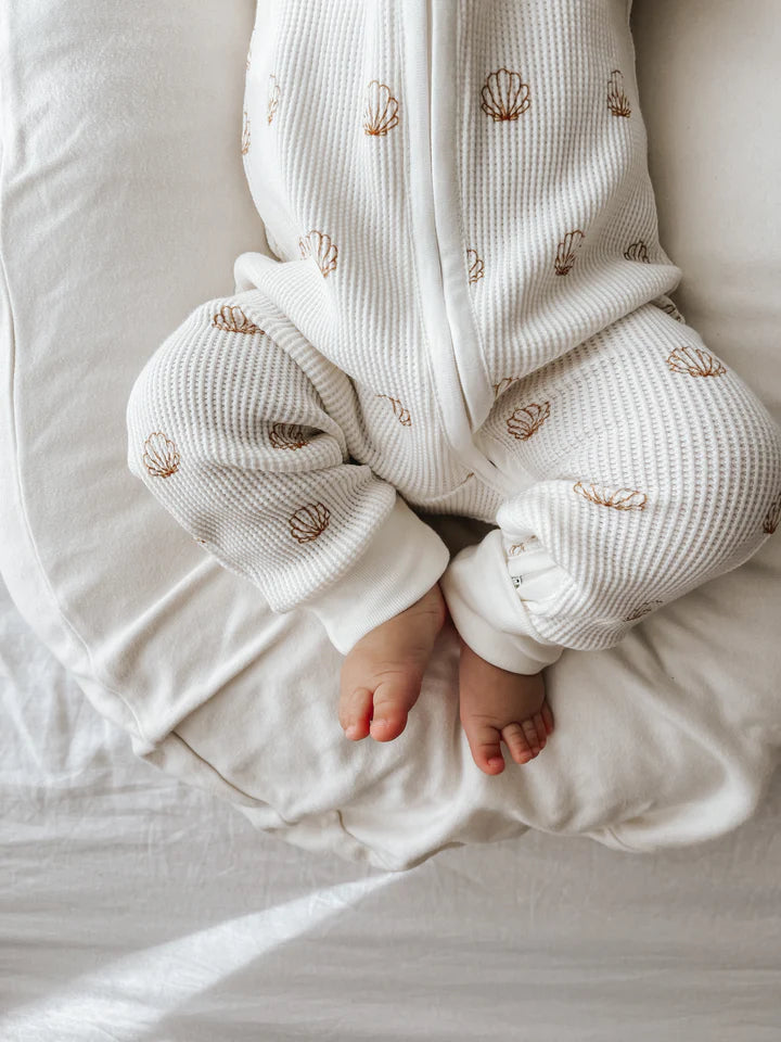 Woven Kids Shell Waffle Zip Suit