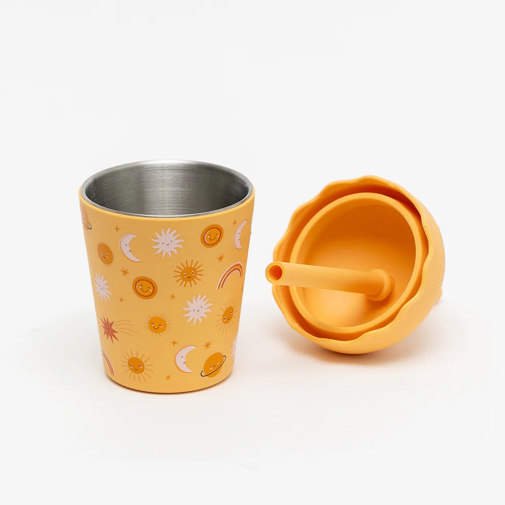 Chino Club Suns Orange Mini Smoothie Cup & Straw 200ml