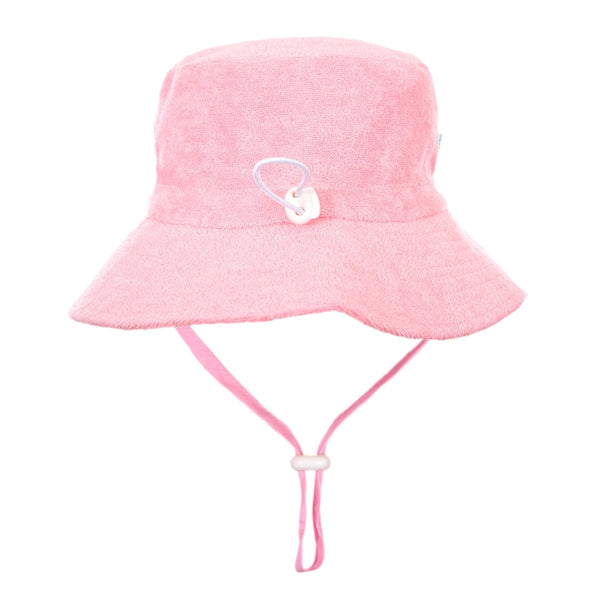 Acorn Kids Terry Towelling Bucket Hat -Light Pink
