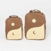Bam Loves Boo Yin Yang Organic Backpack Mini - Chocolate