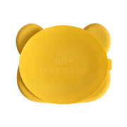 We Might Be Tiny Bear Sticky Plate - Yellow