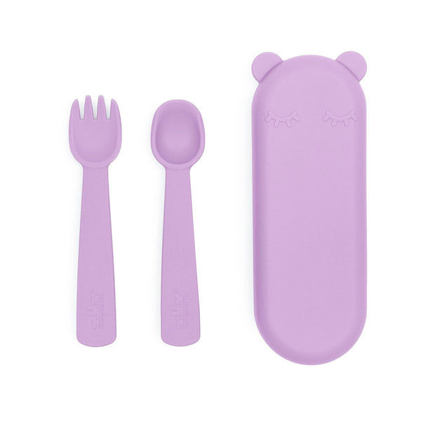 We Might Be Tiny Feedie® Fork & Spoon Set - Lilac