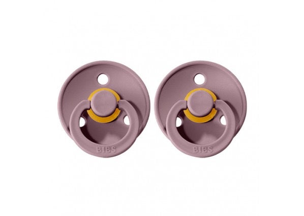 Bibs Dummies Colour Size 2 Round / 6 to 18mths / 2 Pack