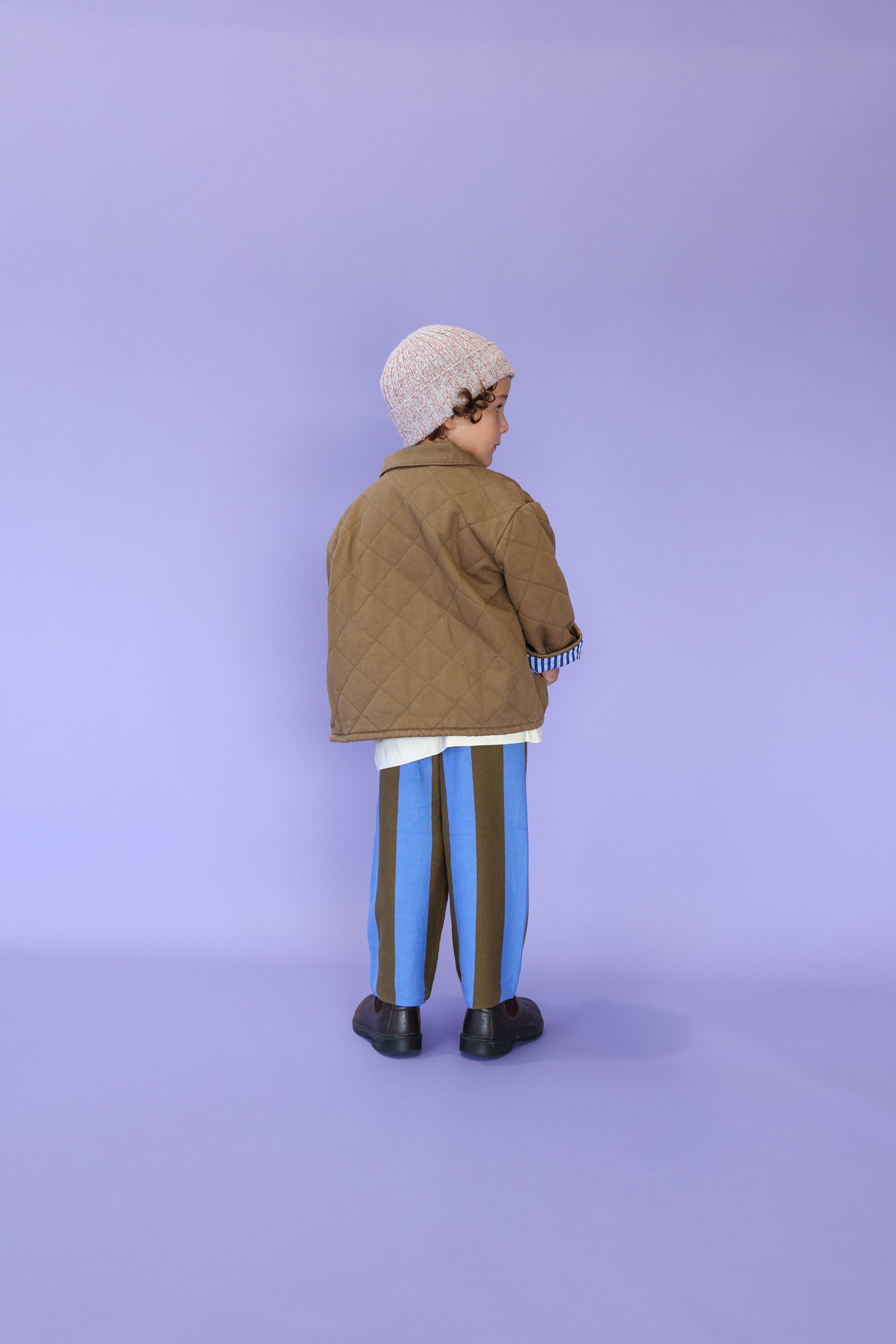 Grown Organic Quilted Denim Jacket Coffee
