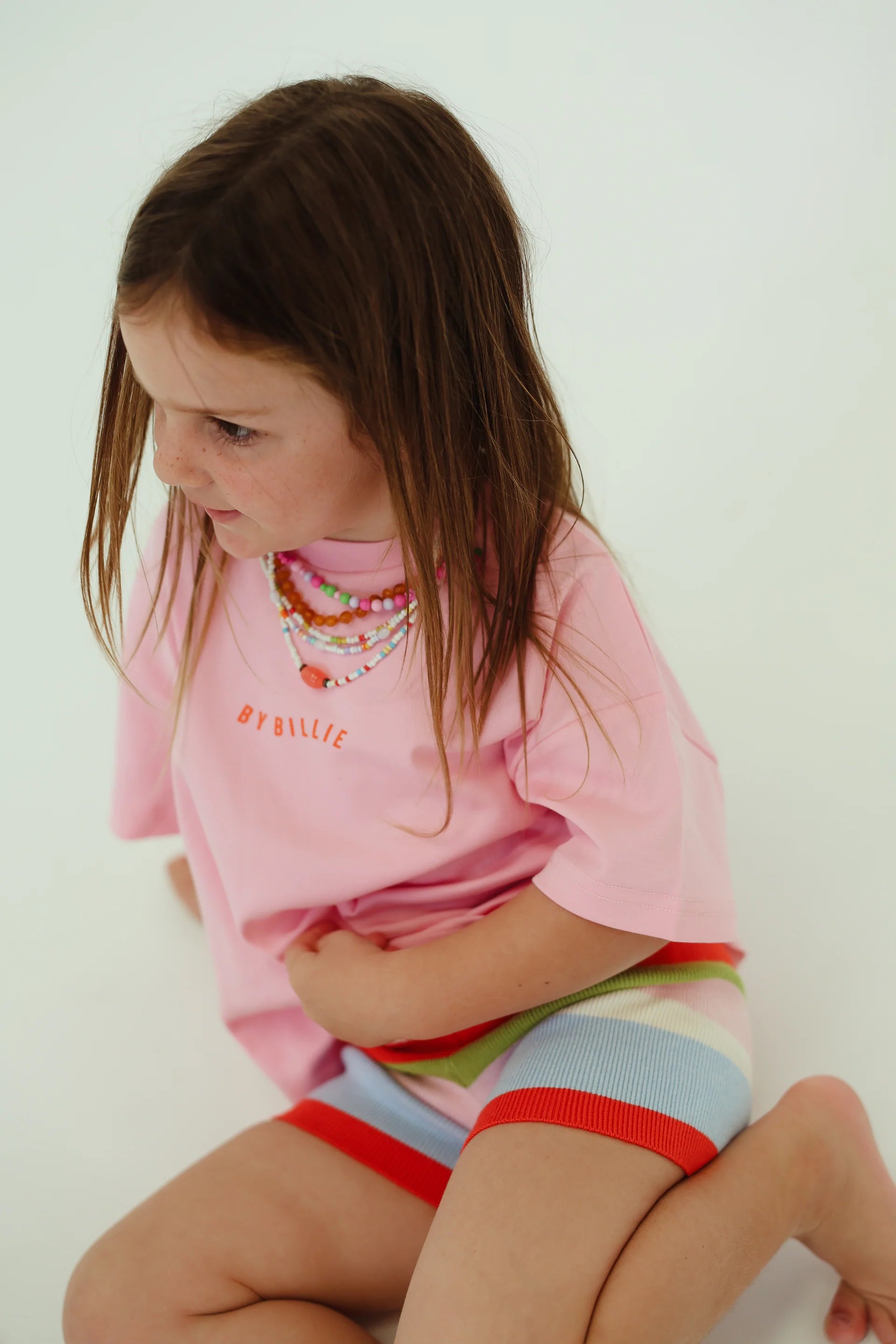 By Billie Organic cotton wave tee - pink