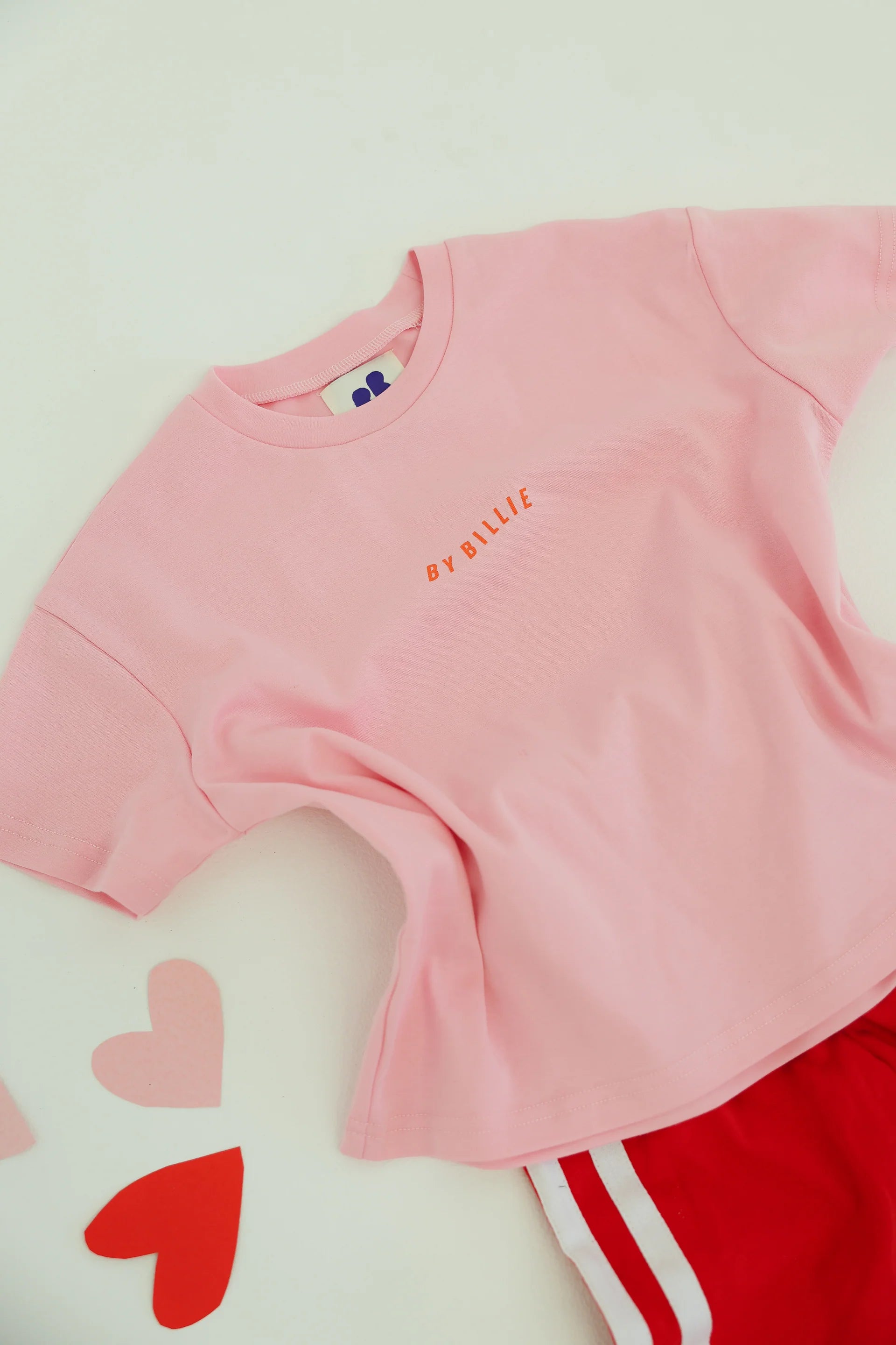 By Billie Organic cotton wave tee - pink