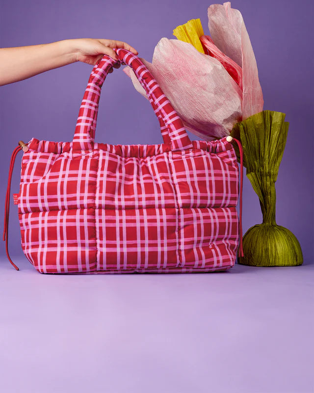 The Somewhere Co Raspberry Lemonade Marshmallow Midi Tote