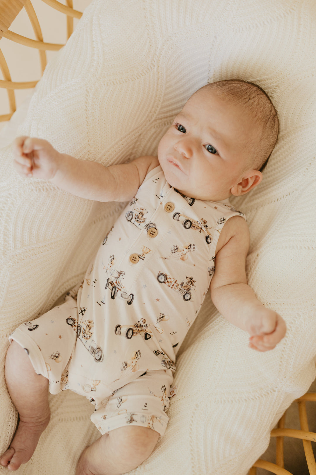Confetti Kidz Pup Racer | Sleeveless Romper
