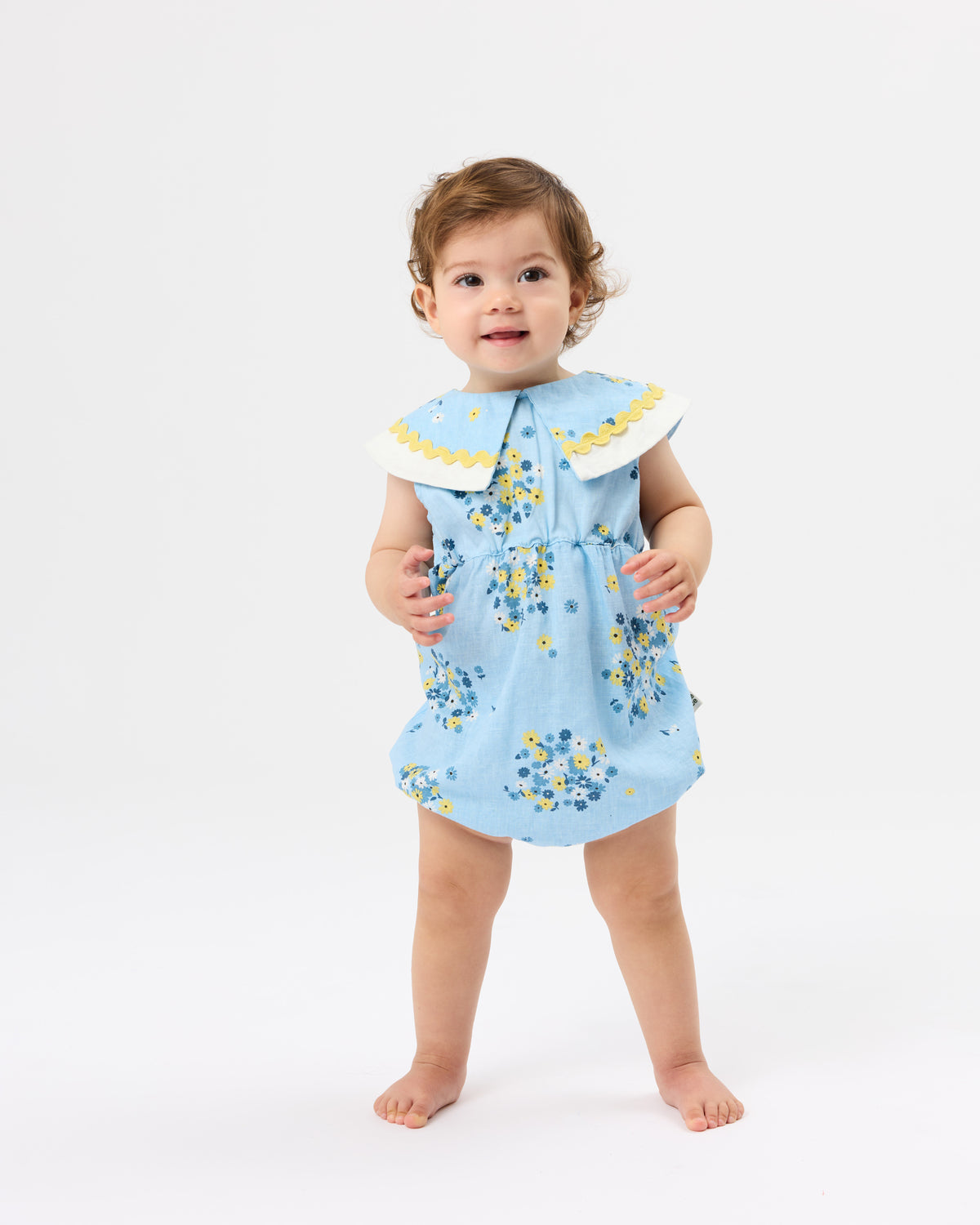 Goldie & Ace Floral Ava Collared Romper