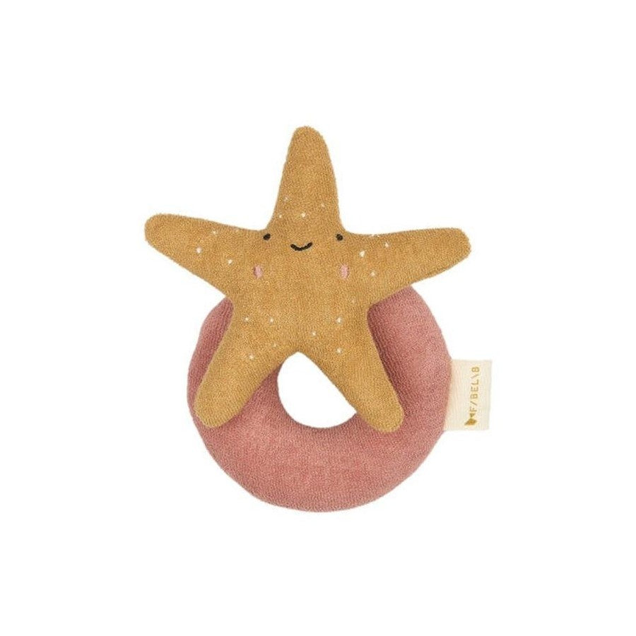 Fabelab Rattle  Starfish Ash Rose 17 cm