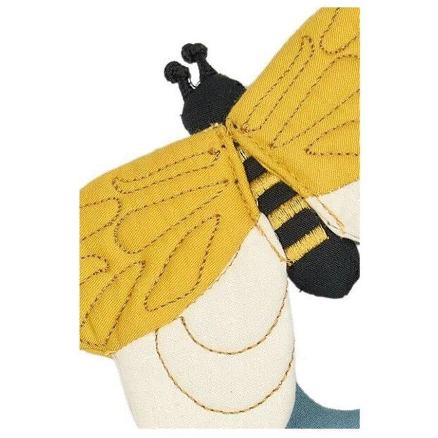Fabelab Rattle Bee Whisper White 14 cm