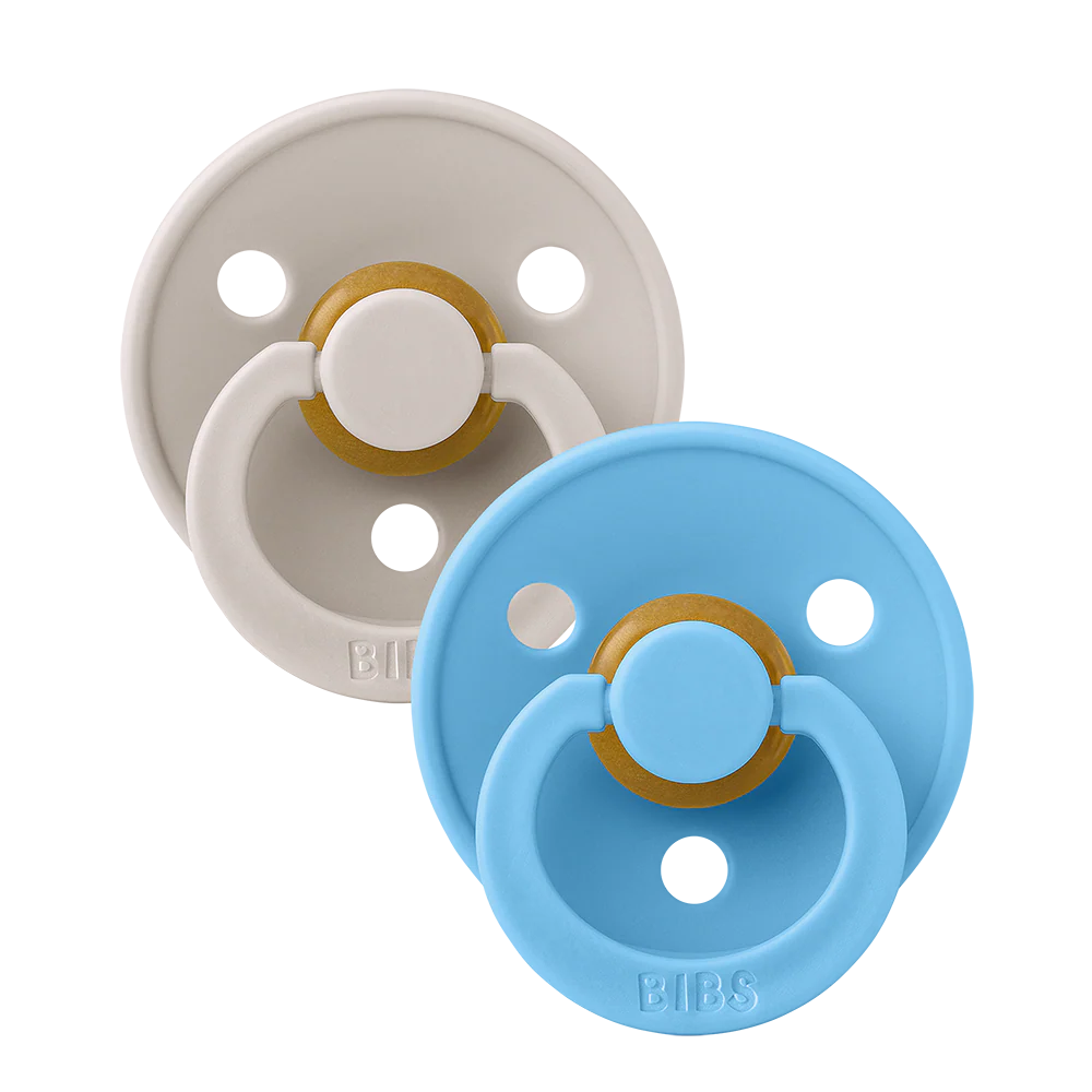 Bibs Dummies Colour Size 3 Round | 18mths+ | 2 Pack