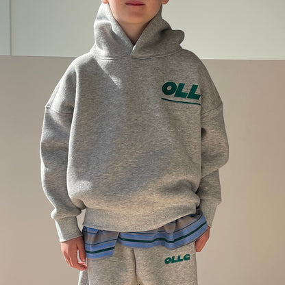 Olle Skate Hoodie- Grey Marle